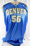 2005-06 Denver Nuggets Francisco Elson #56 Game Issued Blue Jersey 54 DP112335