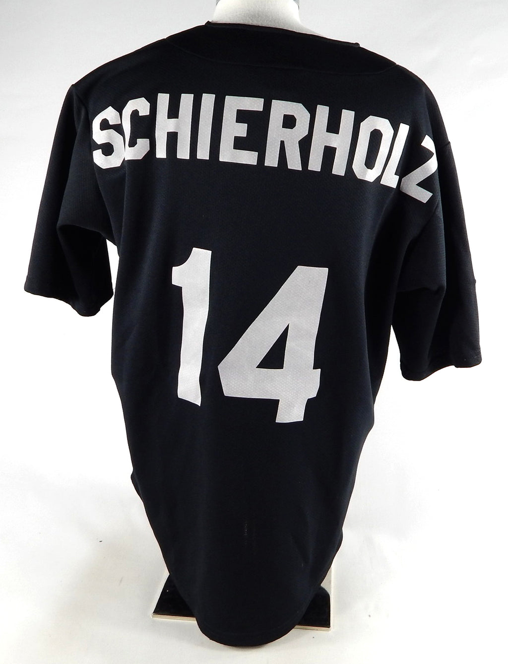 2015-16 River City Rascals Will Schierholz #14 Game Issued Black Jersey 886 Pic2