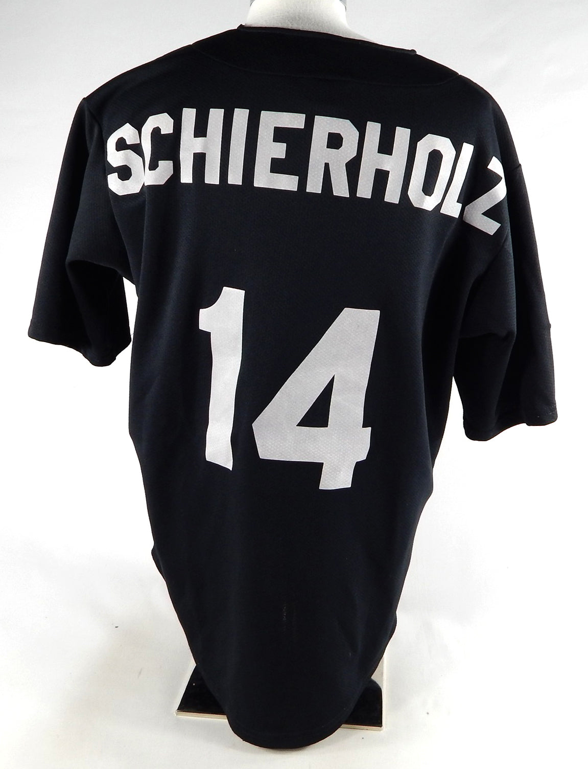 2015-16 River City Rascals Will Schierholz #14 Game Issued Black Jersey 886 Pic2
