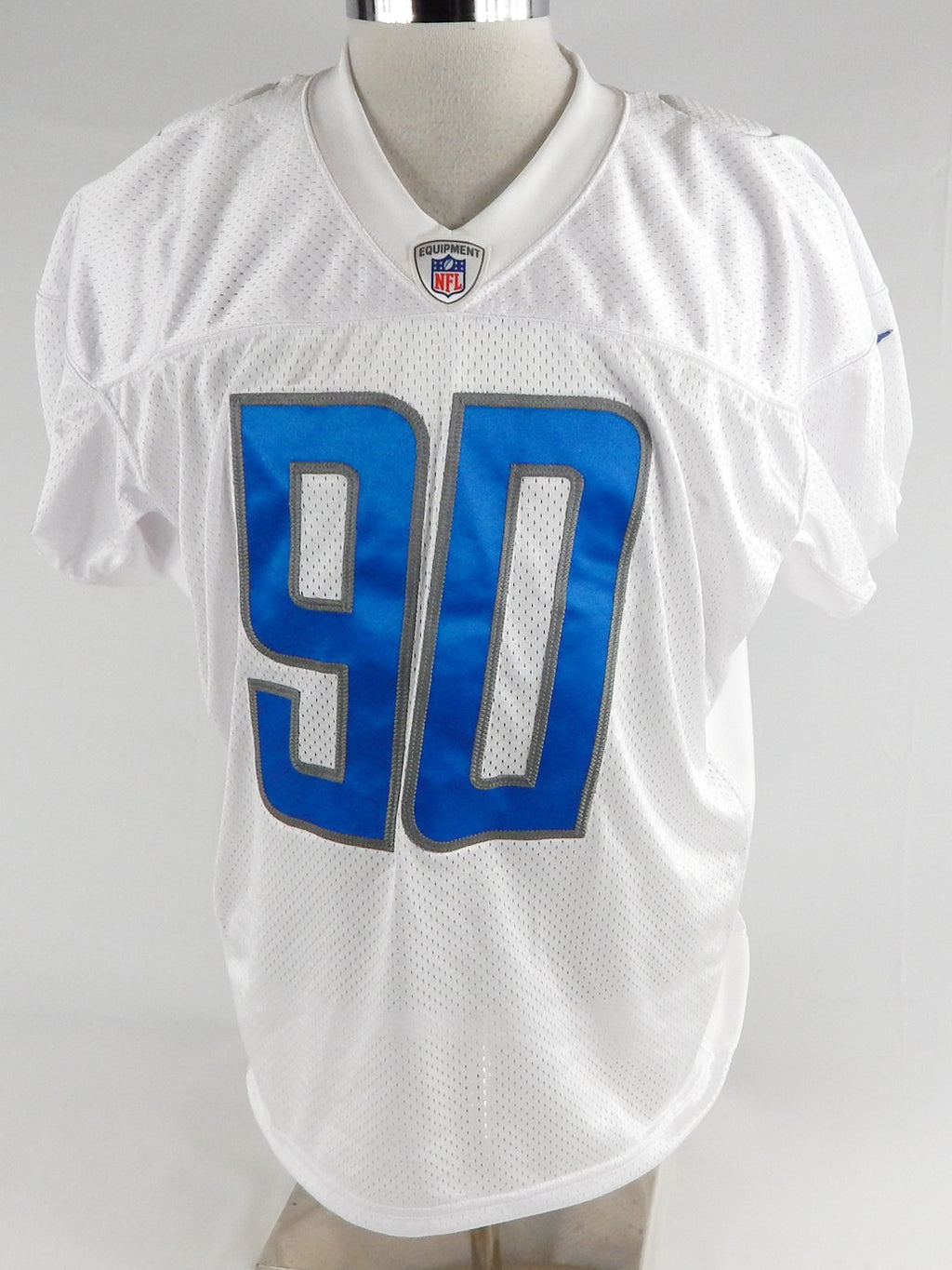 2022 Detroit Lions Michael Brockers #90 Game Issued White Practice Jersey 50 4