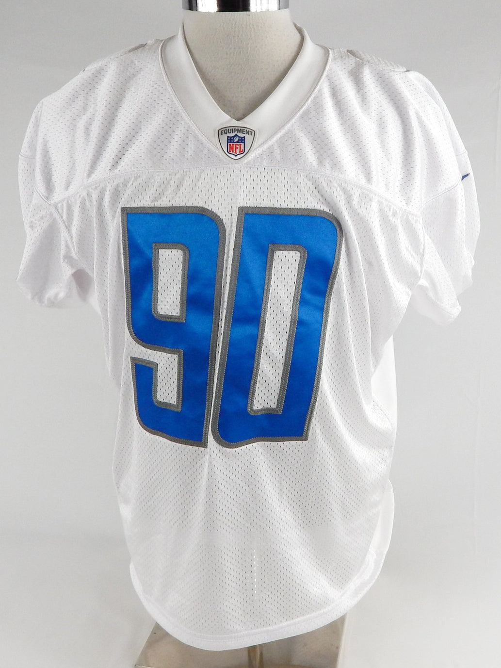 2022 Detroit Lions Michael Brockers #90 Game Issued White Practice Jersey 50 4