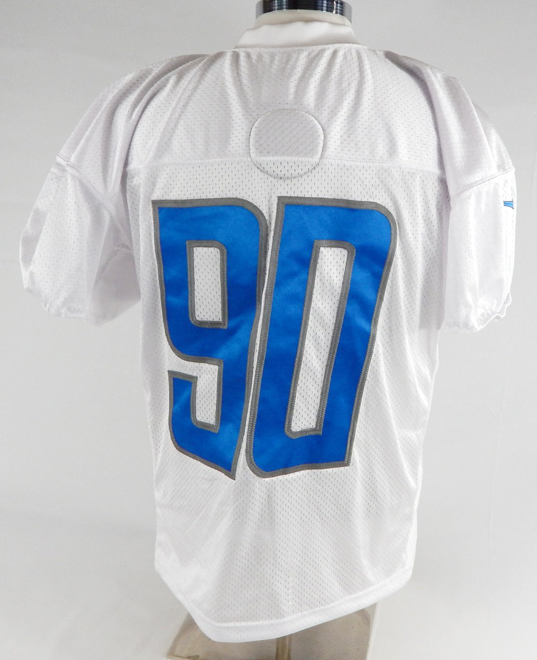 2022 Detroit Lions Michael Brockers #90 Game Issued White Practice Jersey 50 4 Pic2