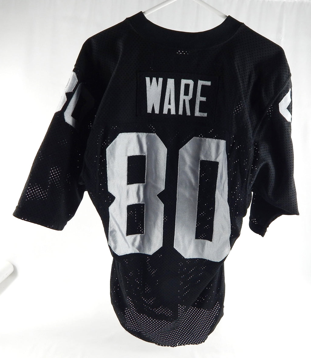 1989 Los Angeles Raiders Timmie Ware #80 Game Used Black Jersey 40 779 Pic2