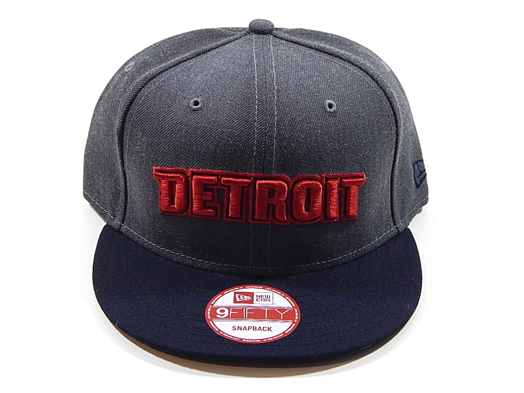 Detroit Pistons Detroit Chrome Script Logo New Era 9Fifty Snapback Hat Cap New Pic2