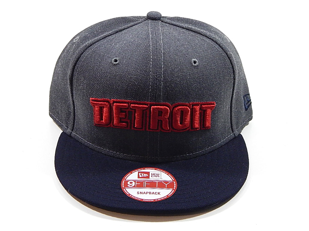 Detroit Pistons Detroit Chrome Script Logo New Era 9Fifty Snapback Hat Cap New Pic2