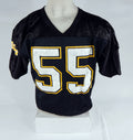 Marin Football #55 Game Used Black Jersey XL DP66588