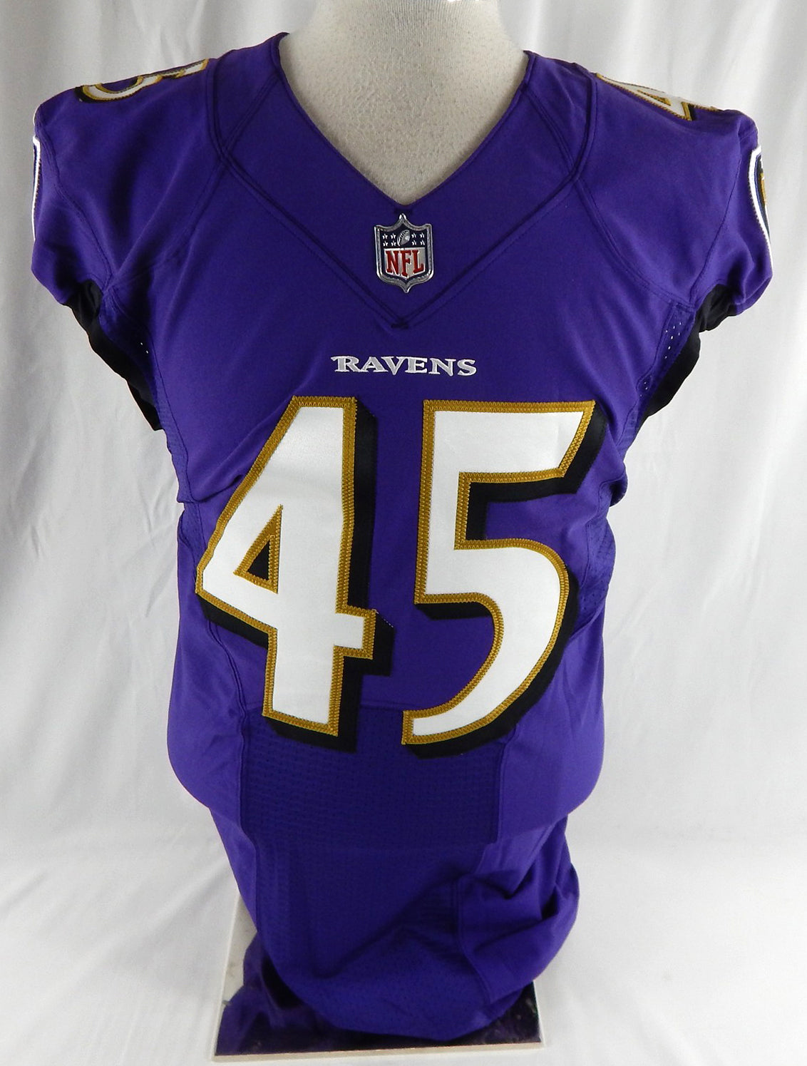 2021 Baltimore Ravens Christian Matthew #45 Game Issued Purple Jersey 40 200