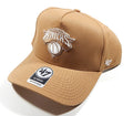 New York Knicks Logo '47 Brand Ballpark Snapback Hat Cap Camel Brown