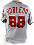 2014 Washington Nationals Nilson Robledo #88 Game Used Grey Jersey PS Patch 2