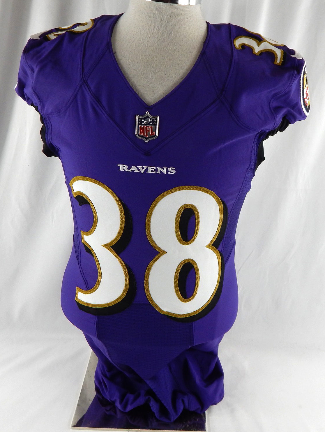 2020 Baltimore Ravens Ben Mason #38 Game Issued Purple Jersey 36 201