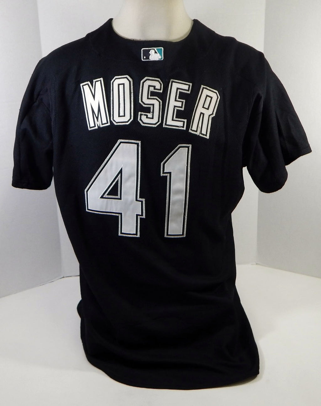 2003-06 Florida Marlins Todd Moser #41 Game Used Black Jersey BP ST XL 098
