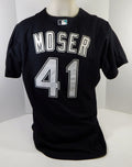 2003-06 Florida Marlins Todd Moser #41 Game Used Black Jersey BP ST XL 098