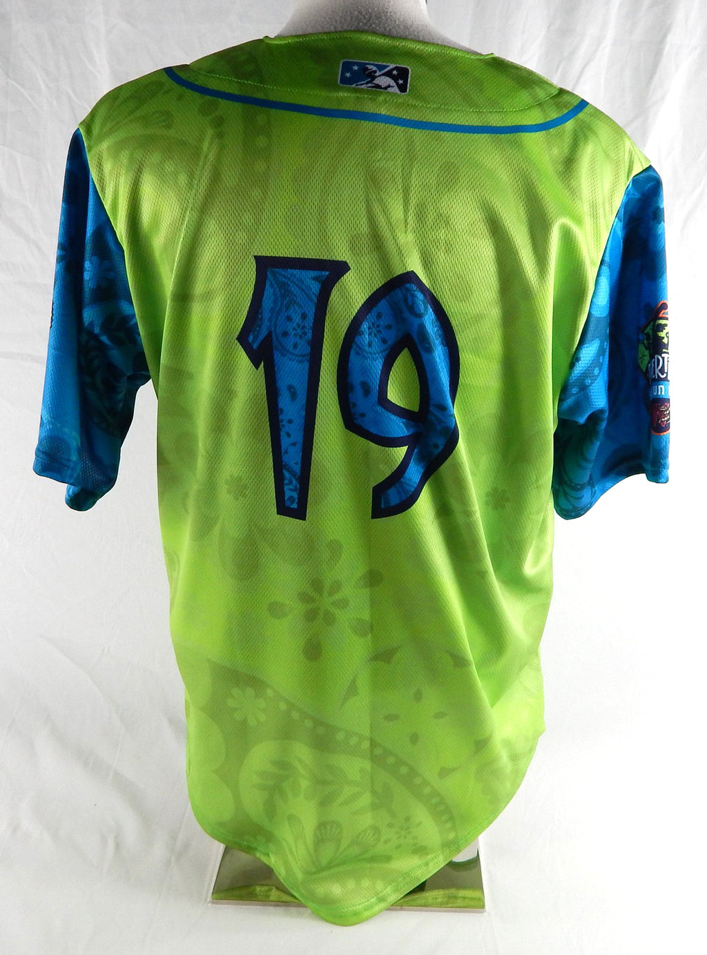 2023 Wisconsin Timber Rattlers #19 Game Issued Green Jersey Copa Diversion L 321 Pic2