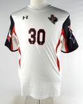 2015 Texas Tech Red Raiders #30 Game Used White Jersey Lone Star Wom Soccer L 8