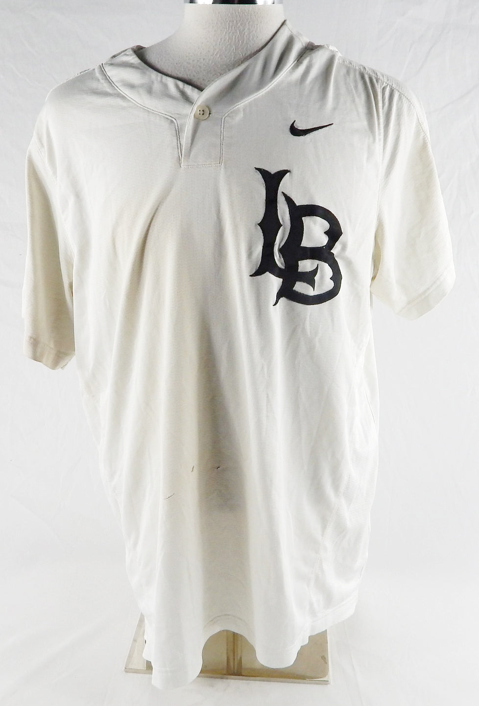 2019 Long Beach State Dirtbags #12 Game Used White Jersey Baseball XL 262