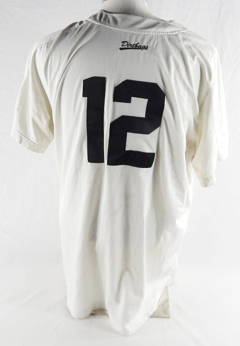 2019 Long Beach State Dirtbags #12 Game Used White Jersey Baseball XL 262 Pic2