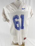 2016-19 Boise State Broncos #61 Game Used White Practice Jersey XXL 488