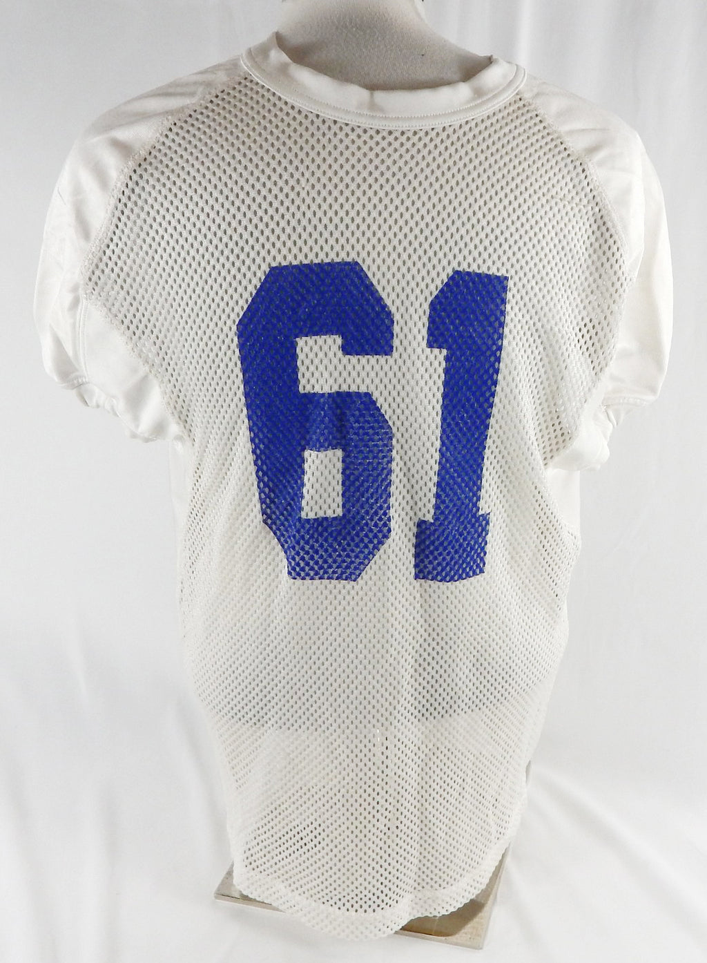 2016-19 Boise State Broncos #61 Game Used White Practice Jersey XXL 488 Pic2