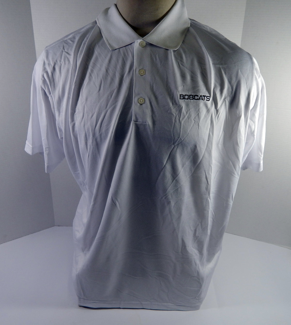 2012-13 Charlotte Bobcats Team Issued White Polo Shirt XL DP52244