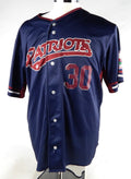 Somerset Patriots #30 Game Used Navy Jersey XL 896