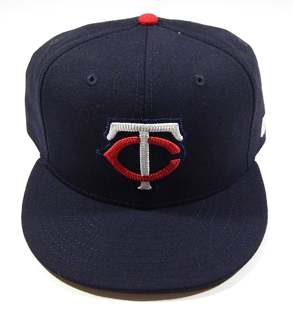 2026 MLB Field of Dreams Minnesota Twins New Era 5950 Fitted Hat Cap Navy 7 3/8 Pic2