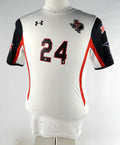 2015 Texas Tech Red Raiders #24 Game Used White Jersey LoneStar Pride W Soccer 1