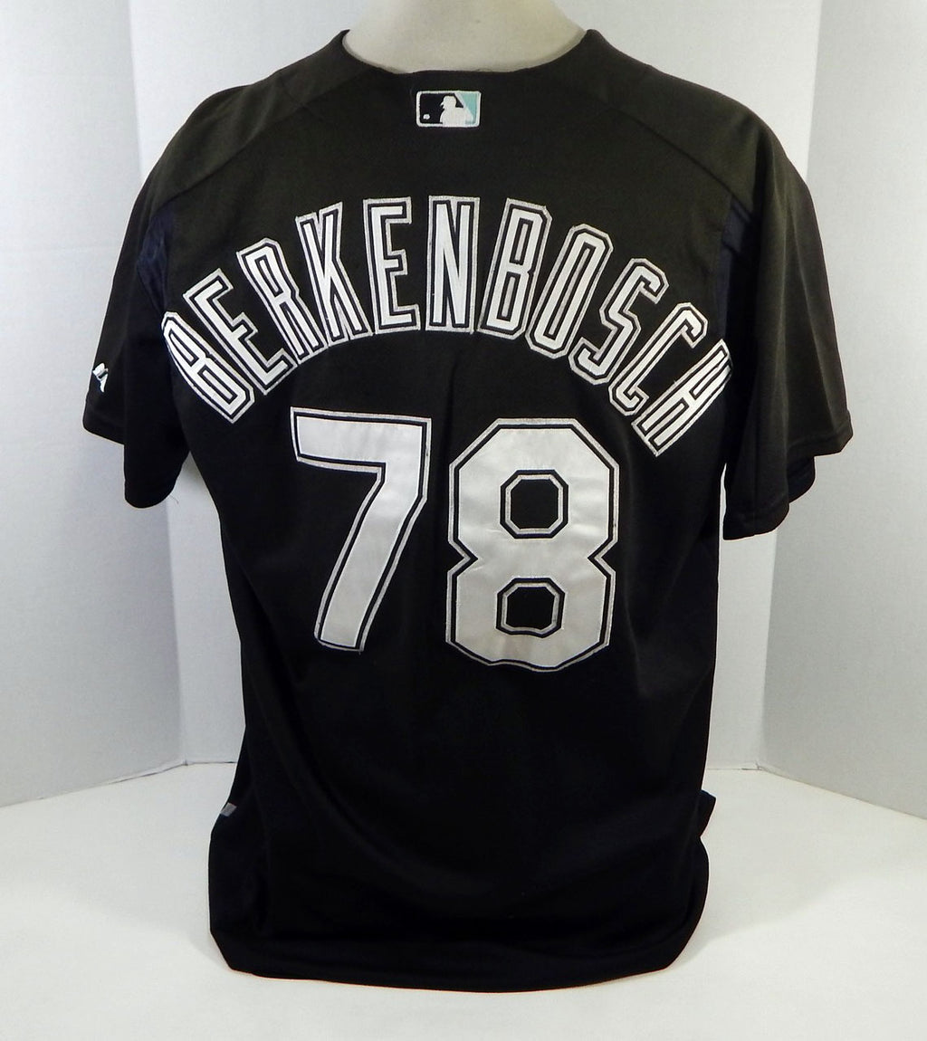2003-06 Florida Marlins Kenny Berkenbosch #78 Game Used Black Jersey BP ST XL 04