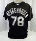 2003-06 Florida Marlins Kenny Berkenbosch #78 Game Used Black Jersey BP ST XL 04
