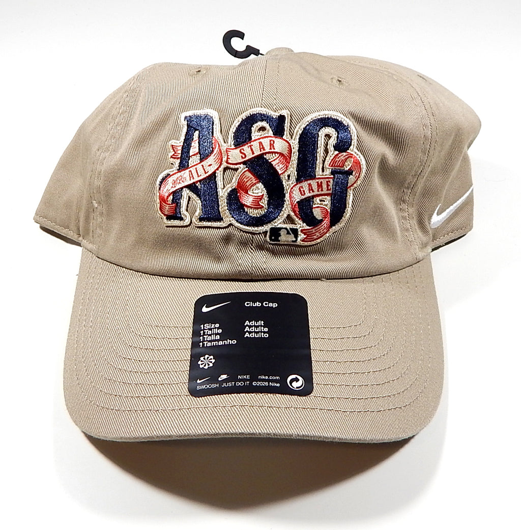 2026 MLB All Star Game Official Nike Club Cap Dad Hat New Beige Pic2