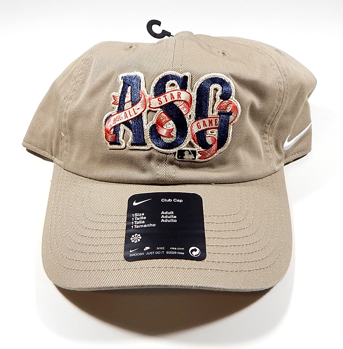 2026 MLB All Star Game Official Nike Club Cap Dad Hat New Beige Pic2