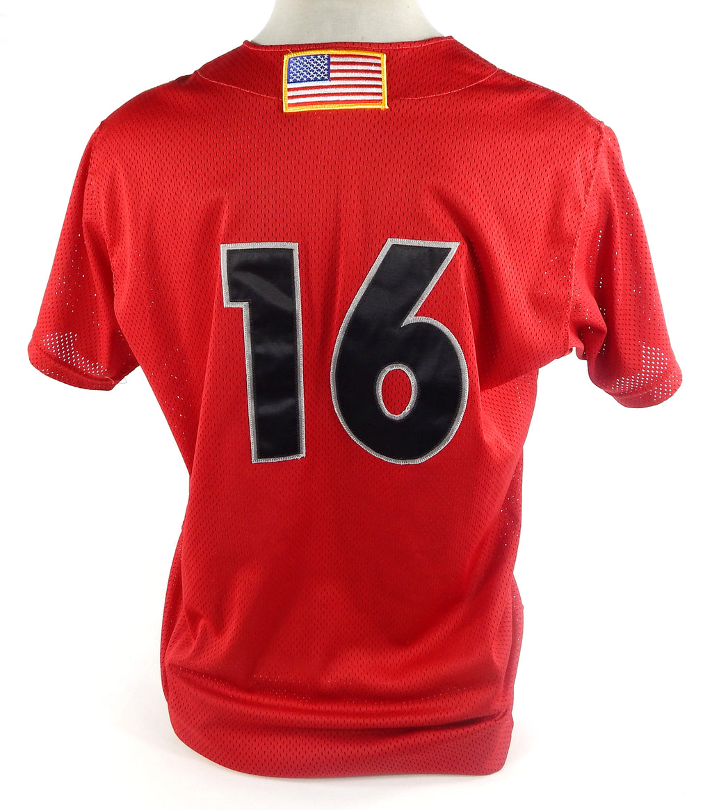 2000s Jupiter Hammerheads #16 Game Used Red Jersey 46 DP71696