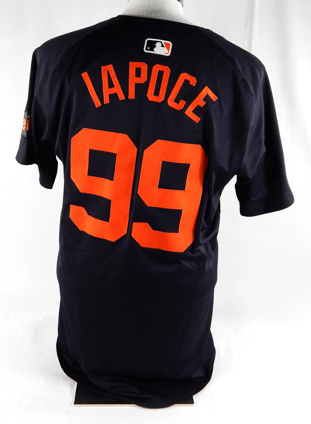 2024 Detroit Tigers Anthony Lapoce #99 Game Issued Pos Used Navy Jersey ST BP 9 Pic2