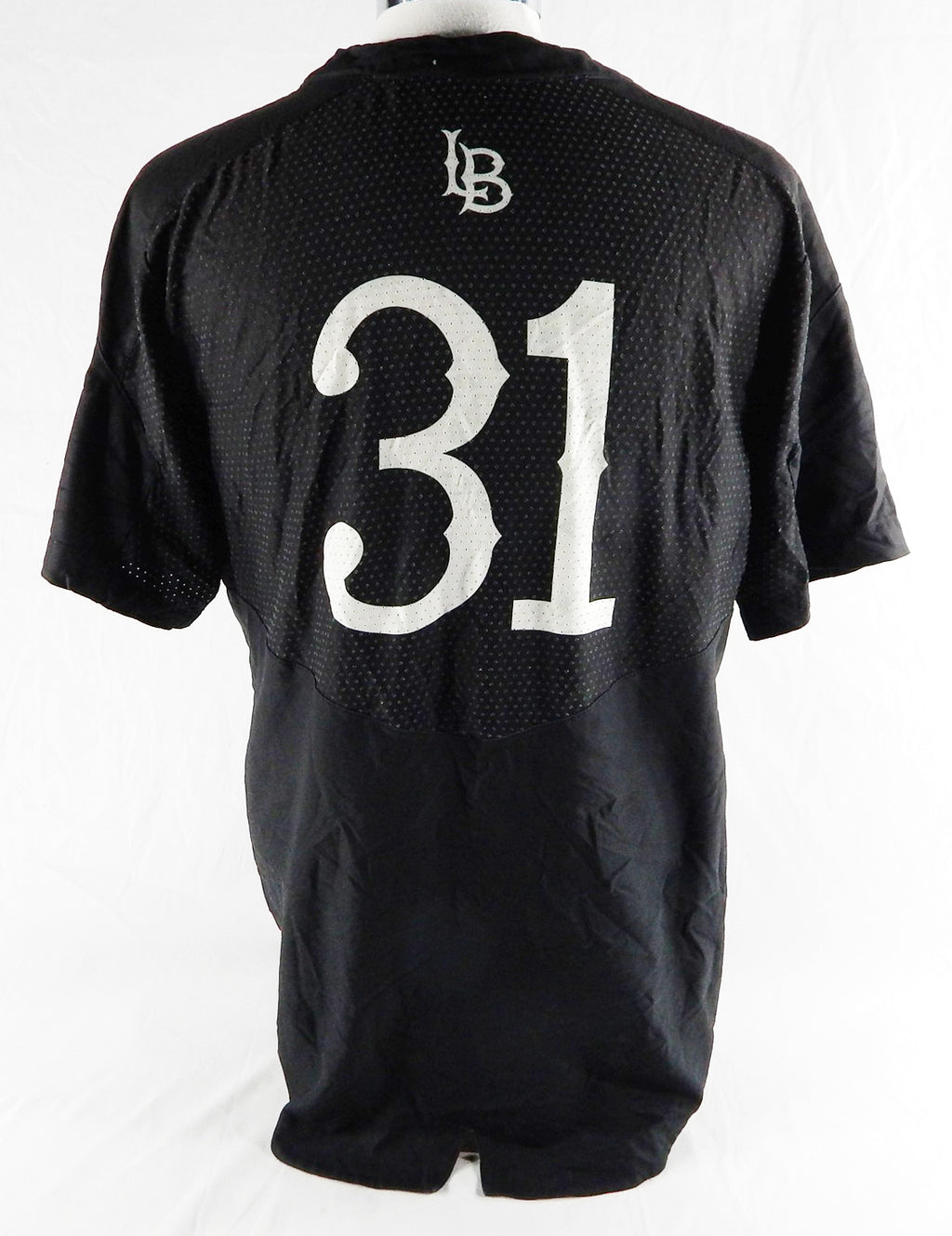2019 Long Beach State Dirtbags #31 Game Used Black Jersey Baseball L 267 Pic2