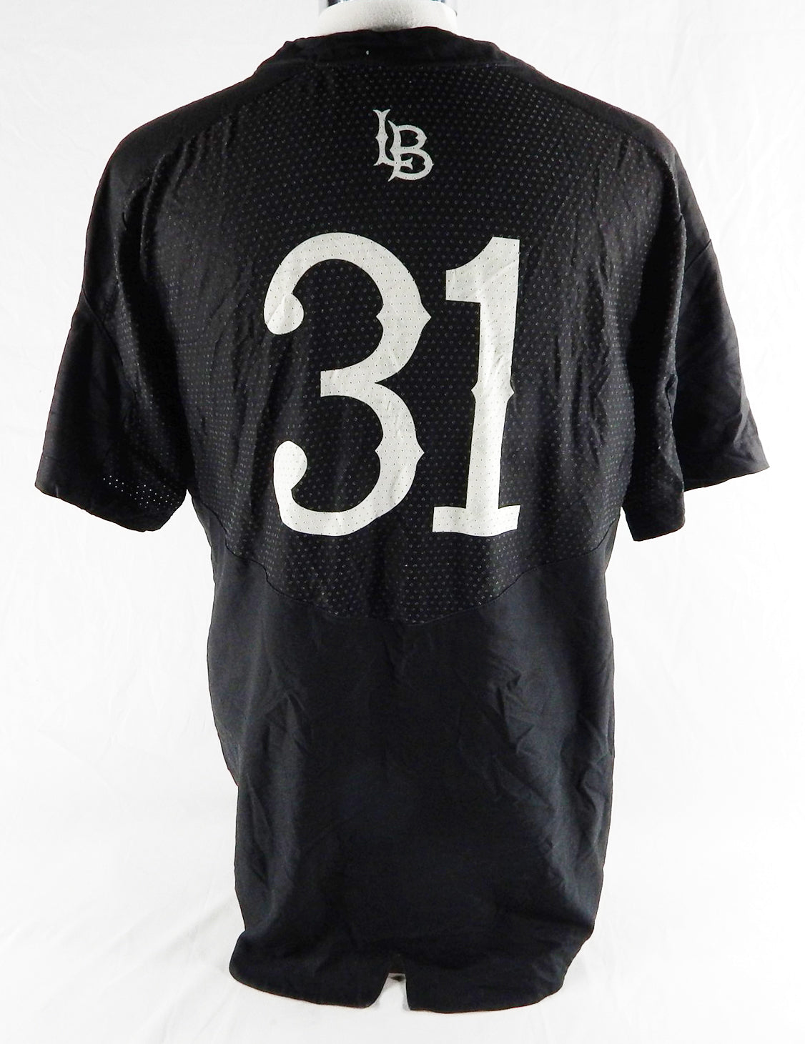 2019 Long Beach State Dirtbags #31 Game Used Black Jersey Baseball L 267 Pic2
