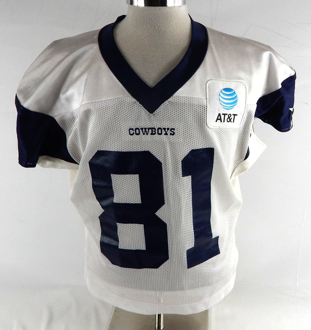 2025 Dallas Cowboys Jonathan Mingo #81 Game Used White Practice Jersey 48 453