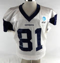 2025 Dallas Cowboys Jonathan Mingo #81 Game Used White Practice Jersey 48 453