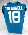 2020 Jacksonville Jaguars Laquon Treadwell #18 Game Issued Blue Jersey 40 148
