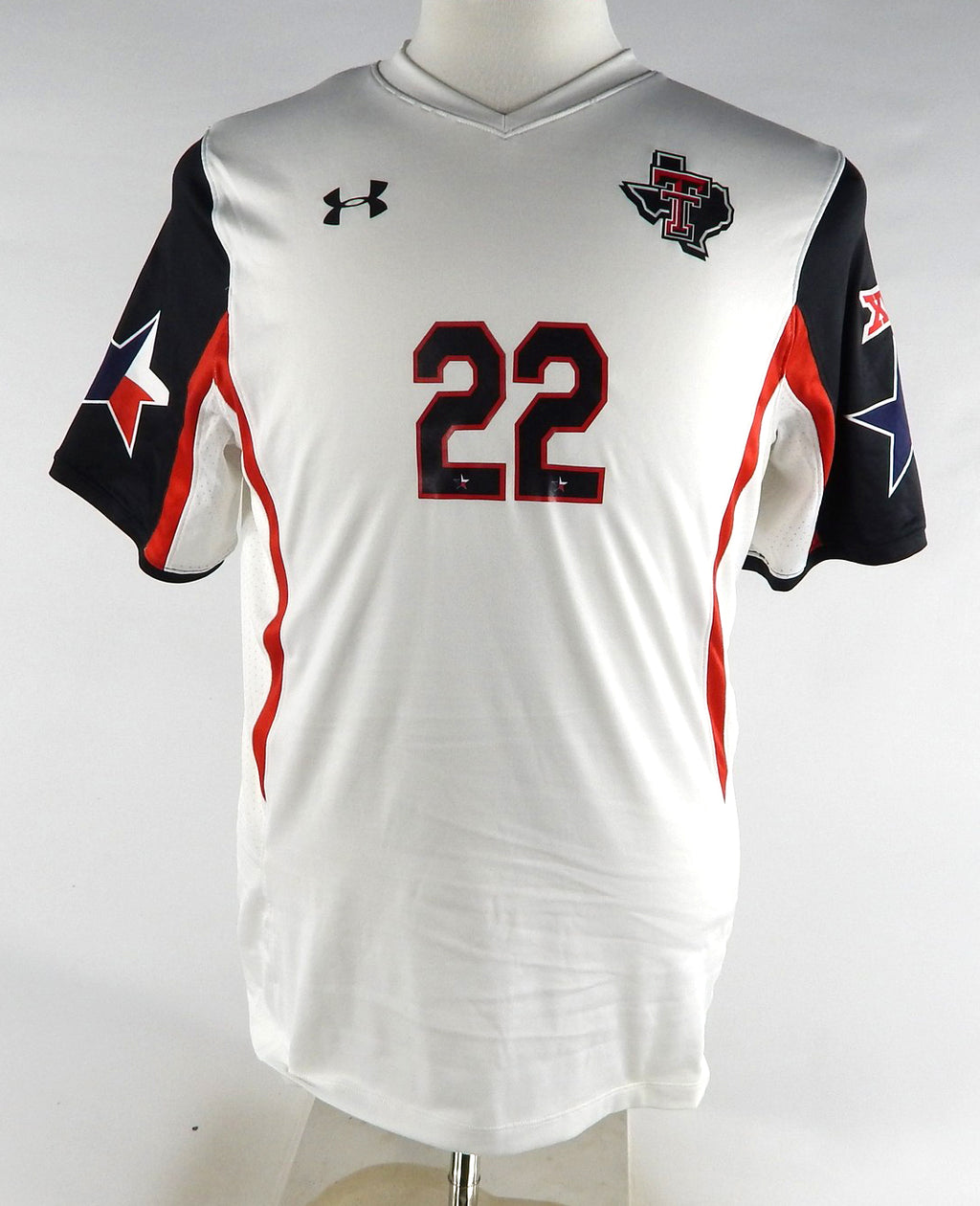 2015 Texas Tech Red Raiders #22 Game Used White Jersey Lone Star Womens Soccer 7