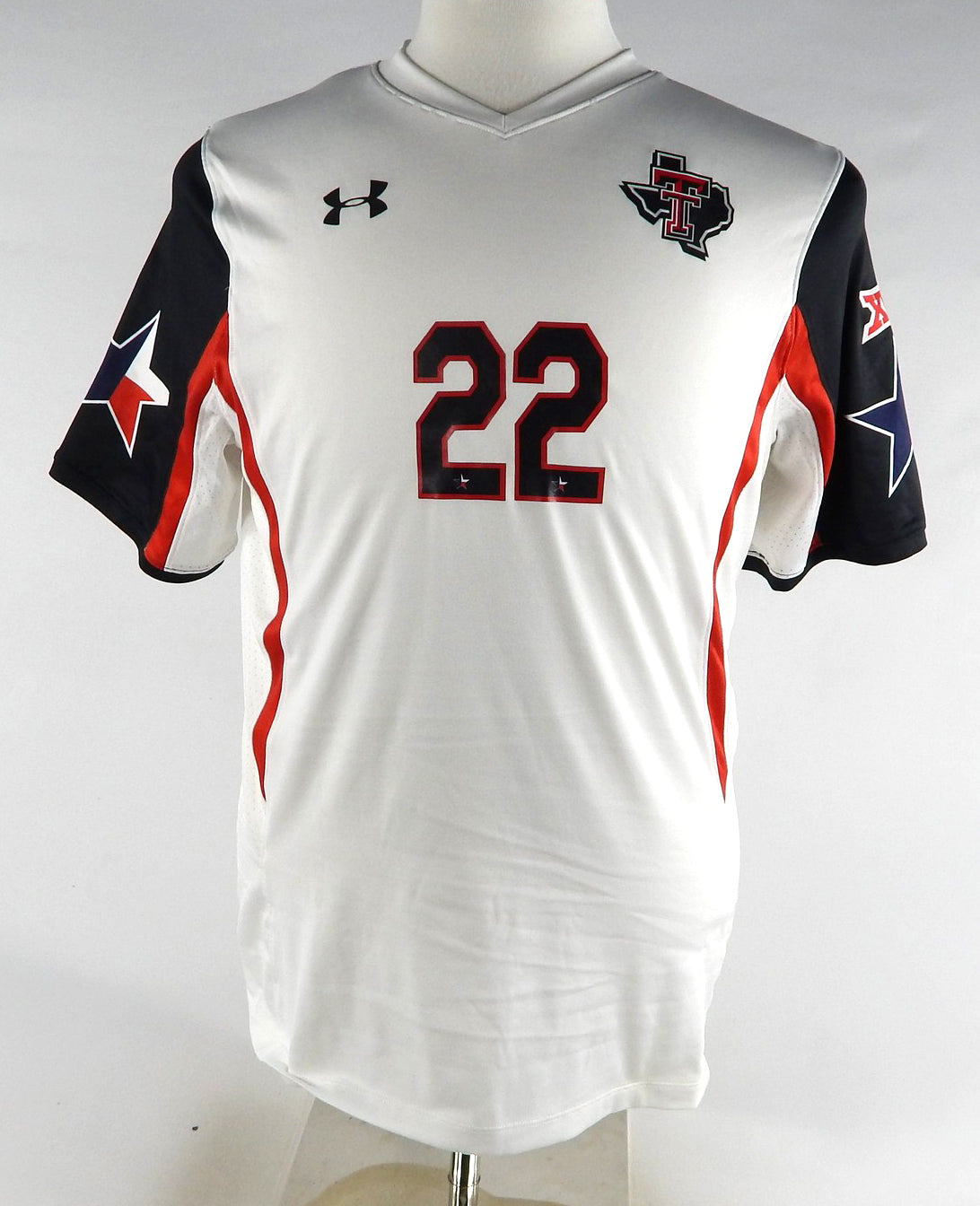 2015 Texas Tech Red Raiders #22 Game Used White Jersey Lone Star Womens Soccer 7
