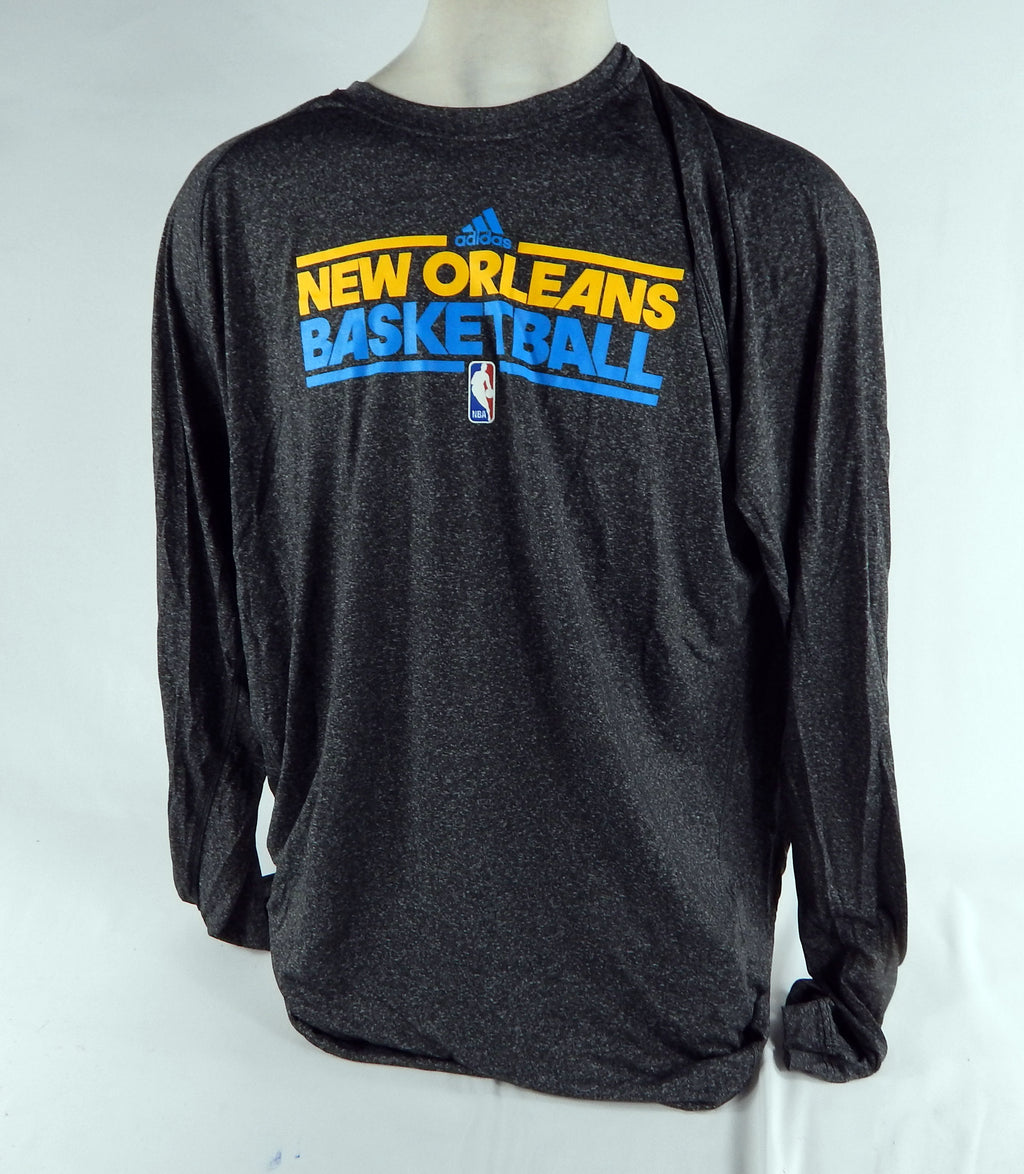 2012-13 New Orleans Hornets Team Issued Grey Longsleeve Training Shirt 2XLT 71