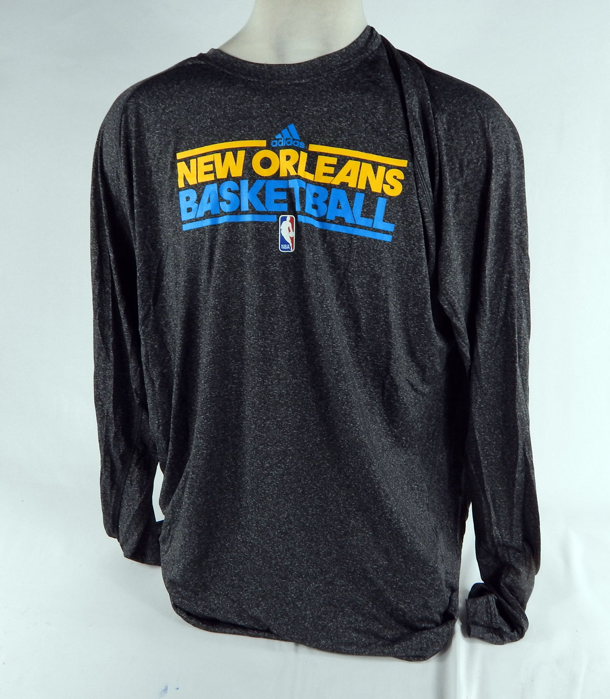 2012-13 New Orleans Hornets Team Issued Grey Longsleeve Training Shirt 2XLT 71