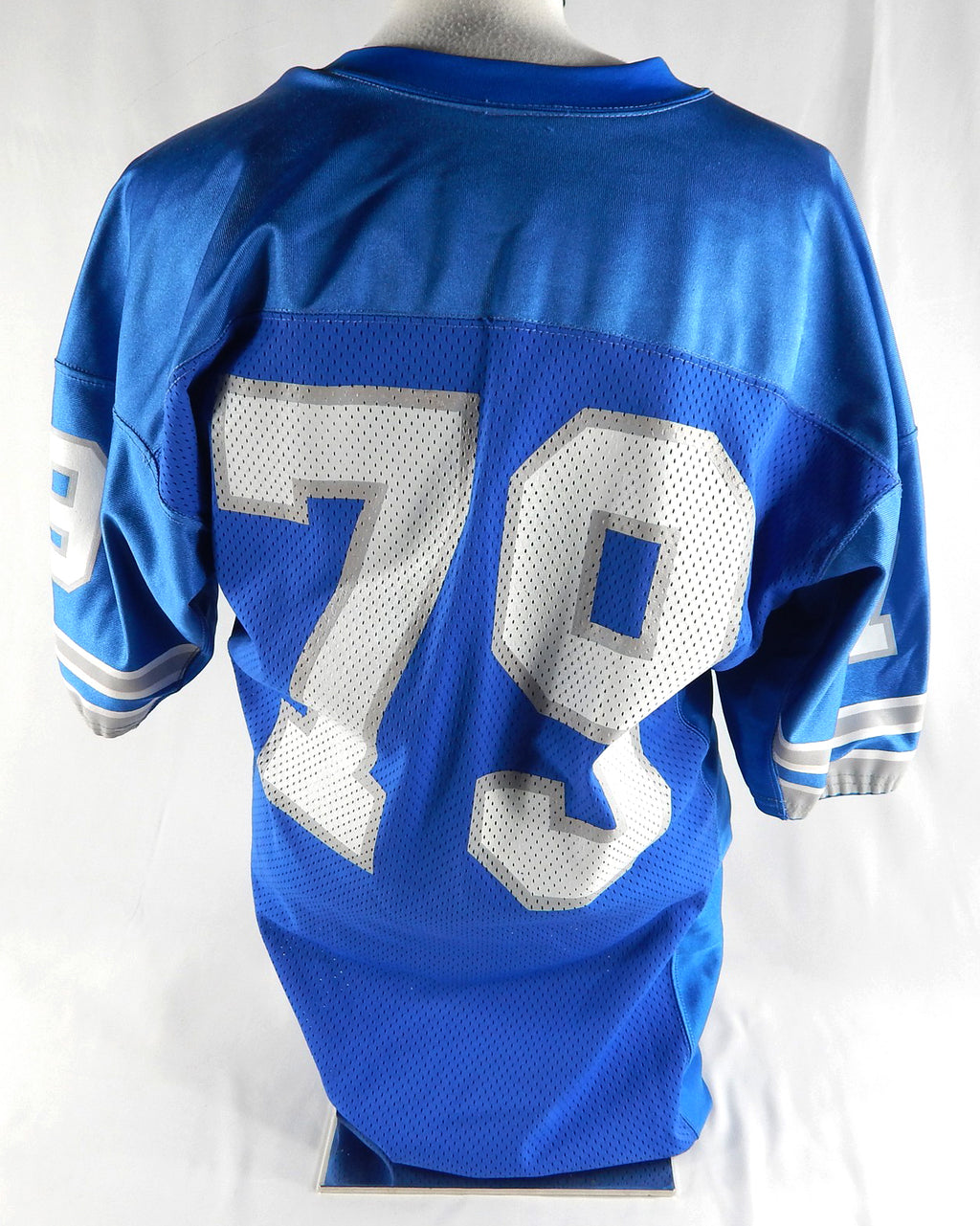 1993 Detroit Lions #79 Game Issued Blue Jersey 60 Seasons Patch NP R 52 791 Pic2