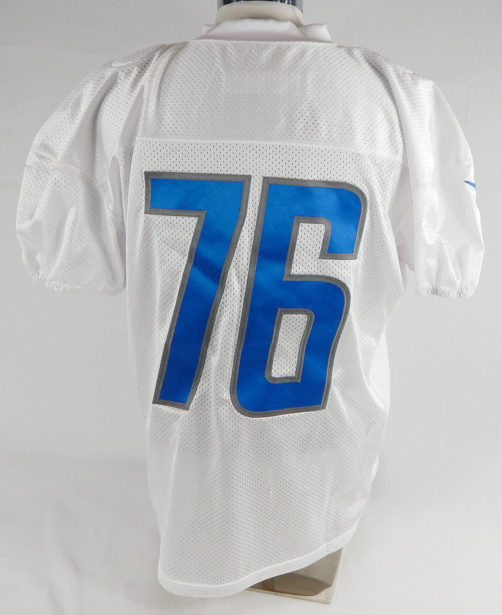 2017 Detroit Lions TJ Lang #76 Game Issued White Practice Jersey 52 DP103177 Pic2