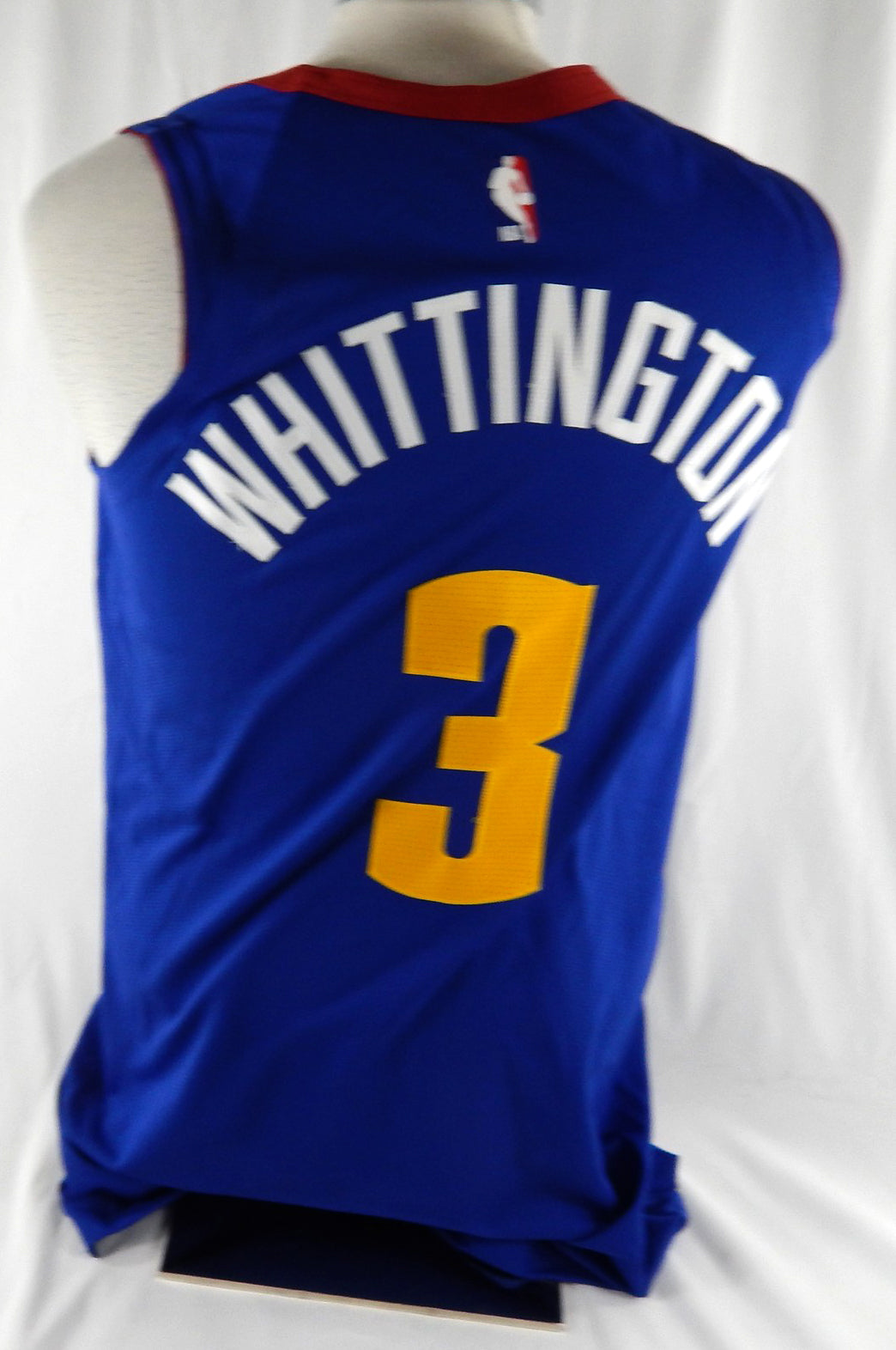 2020-21 Denver Nuggets Greg Whittington #3 Game Issued Blue Jersey Statement 2 Pic2