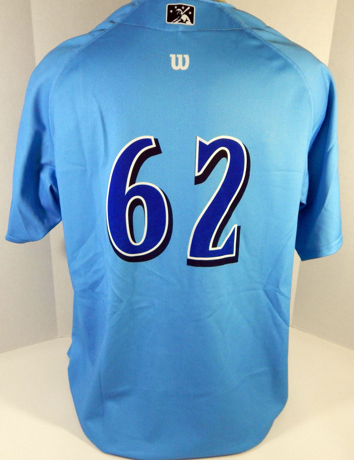 Clearwater Threshers #62 Game Issued Blue Jersey Prostate Cancer Night 54 406