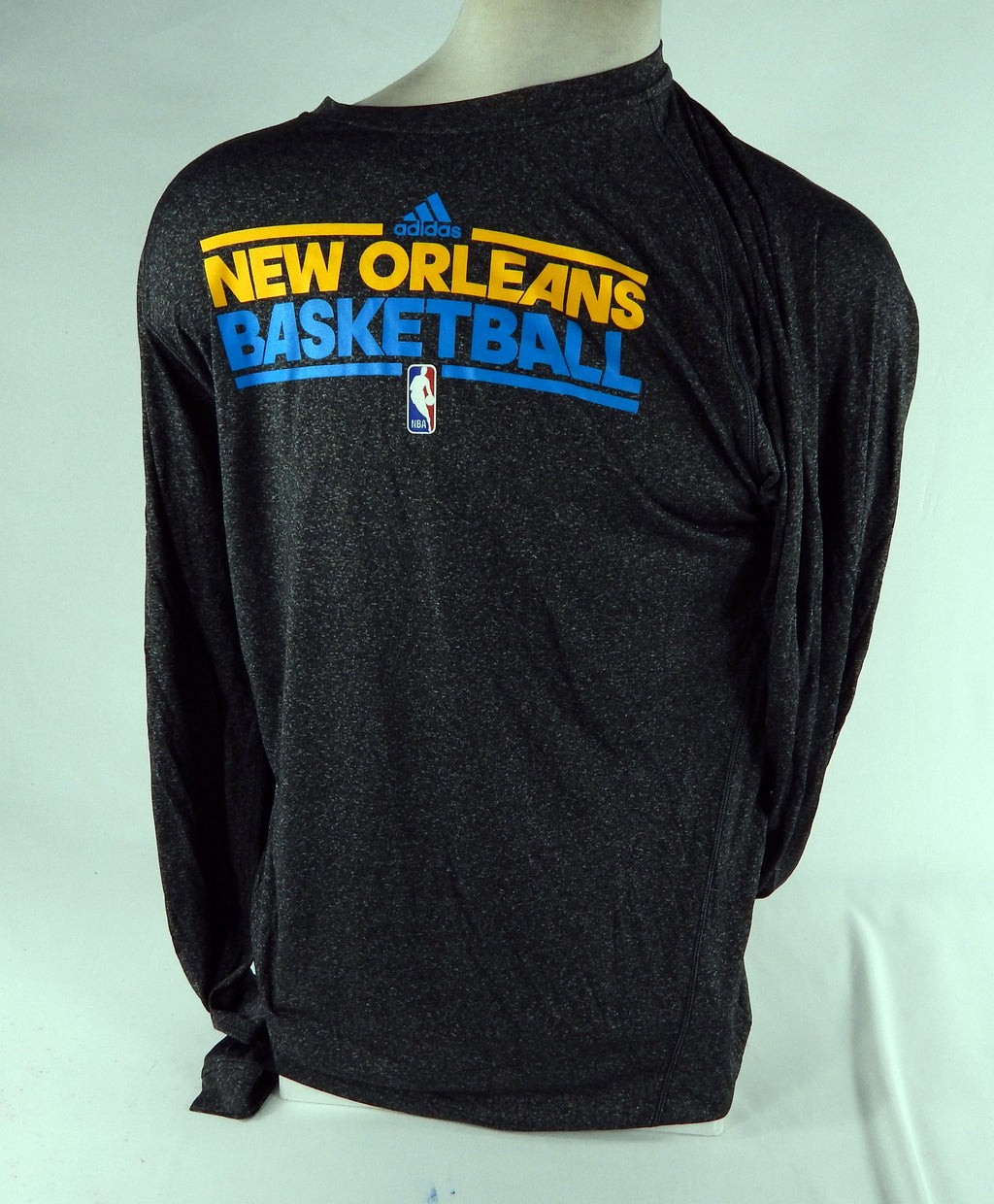 2012-13 New Orleans Hornets Team Issued Grey Longsleeve Training Shirt LT 74