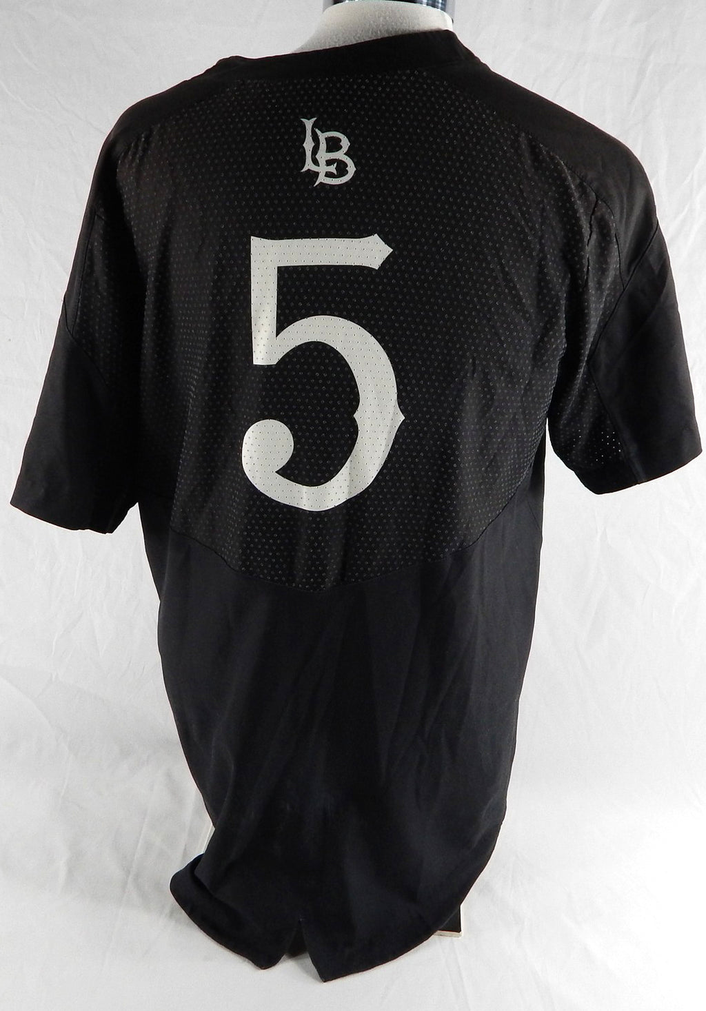 2019 Long Beach State Dirtbags #5 Game Used Black Jersey Baseball L 270 Pic2