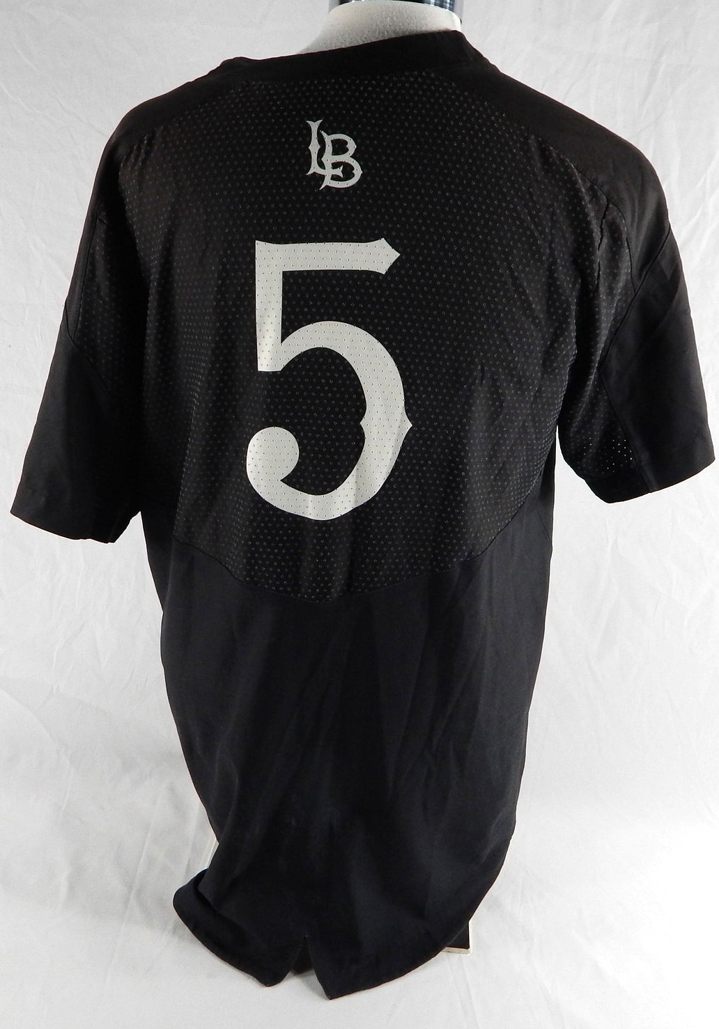 2019 Long Beach State Dirtbags #5 Game Used Black Jersey Baseball L 270 Pic2