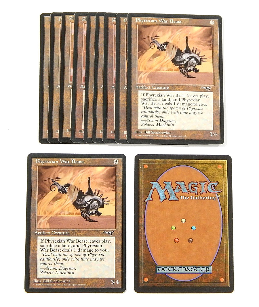 Lot of (11) Phyrexian War Beast MTG Alliances Magic The Gathering