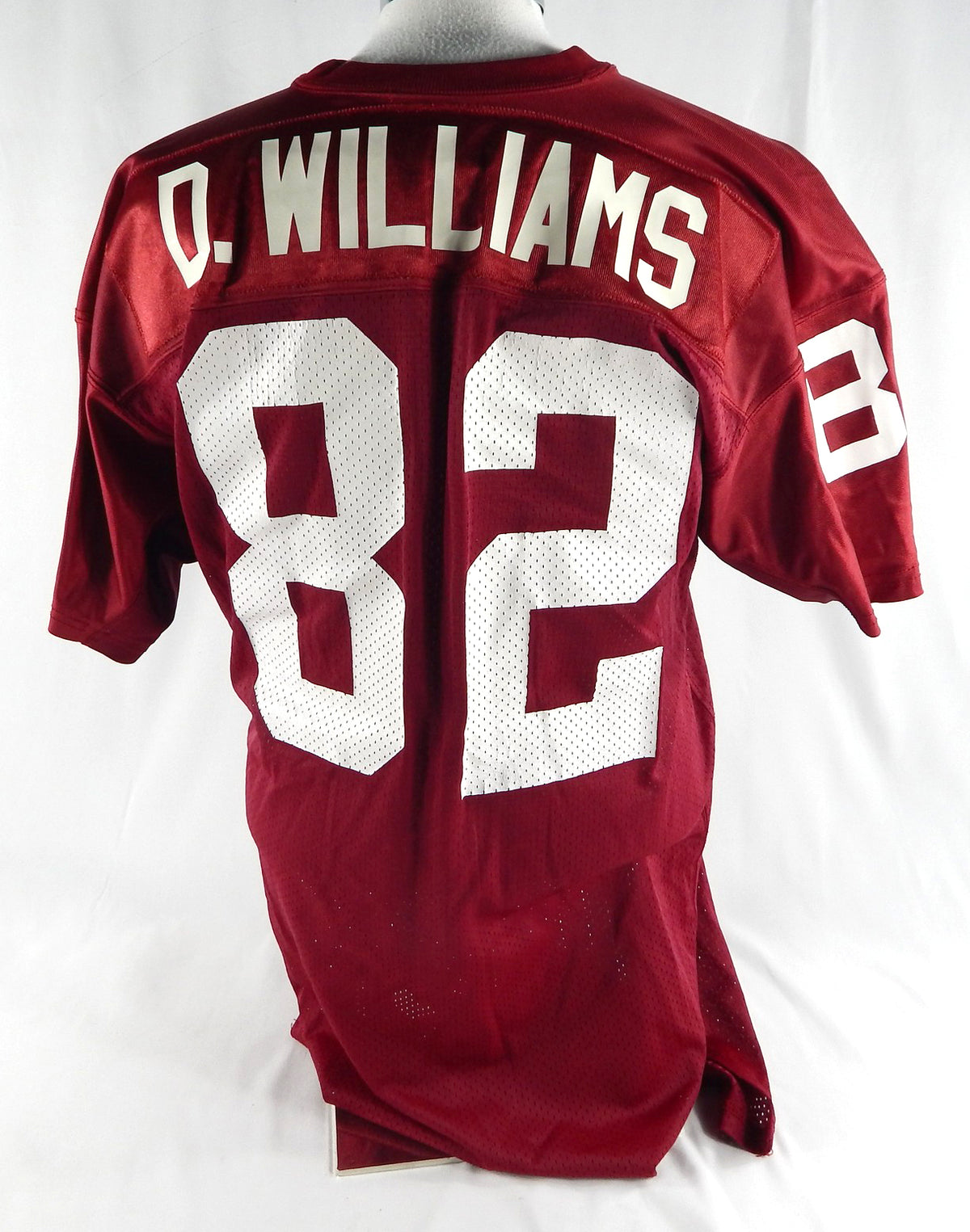 1988-93 Phoenix Cardinals D. Williams #82 Game Used Red Jersey 48 794 Pic2